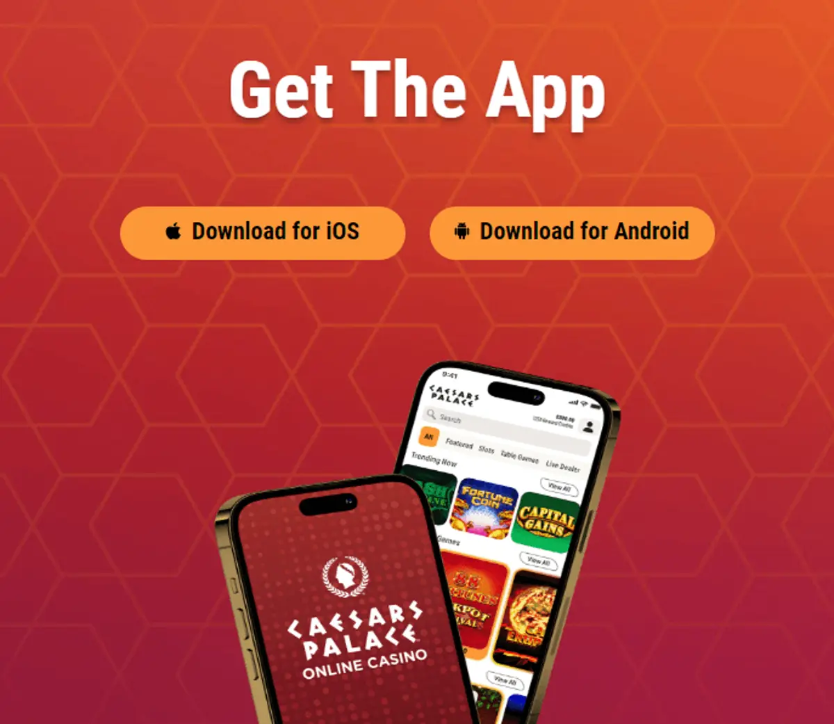Caesar's Palace mobile app